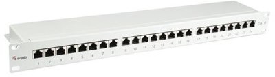 Equip PATCH PANEL 24 PORT 1U KAT.6 EKRANOWANY SZARY SPEQOKEP0110