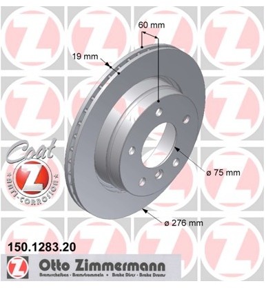 Zimmermann Tarcza hamulcowa 150.1283.20