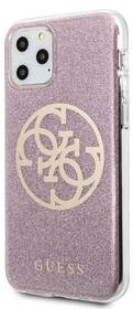 Guess Obudowa dla telefonów komórkowych 4G Glitter Circle pro iPhone 11 Pro Max GUHCN65PCUGLP Różowy