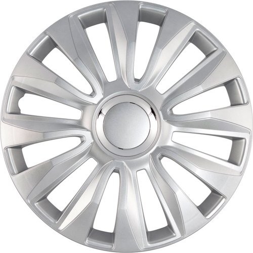Autostyle Samochód Style avalone DASK3MKPROSIL kołpaki ozdobne avalone przysłony Pro Srebrny + Stal chromowo-ring  4-częściowy zestaw, 38 cm (15) PP 5095