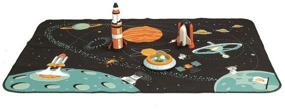 Tender Leaf Toys tender leaf toys - Mata z Kosmicznymi, Drewnianymi Elementami  -  Przygoda w Kosmosie, Tender Leaf Toys