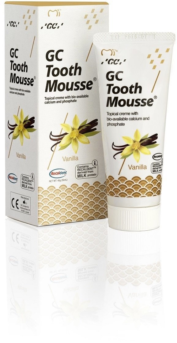 GC Tooth Mousse Wanilia - Płynne szkliwo bez fluoru o smaku Waniliowym 35 ml