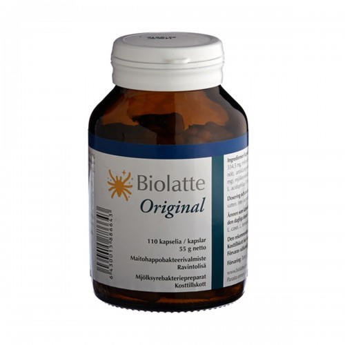 Biolatte Oy Biolatte Original - żywe kultury bakterii mlekowych 110 kapsułek 000-F965-478F9