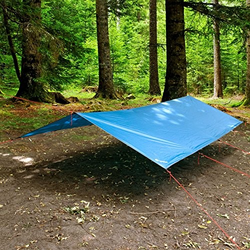 Wanderlust Wander masz ochotę Tarp żagiel słoneczny  ochrona przed słońcem z wysokiej jakości powłoką PU & zalakowanymi szwami  wodoszczelna z odporność na działanie wody (słup wody 3000 MM  w zestawie 8 śledzie (WL-9912)