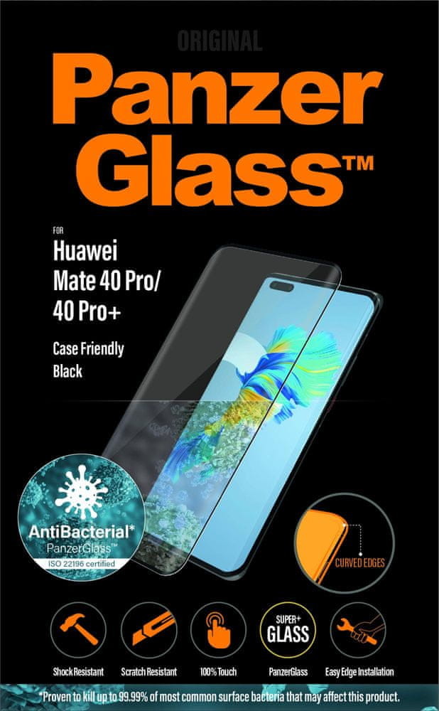 PanzerGlass szkło ochronne Premium Antibacterial na telefon Huawei Mate 40 Pro/40 Pro+ 5382