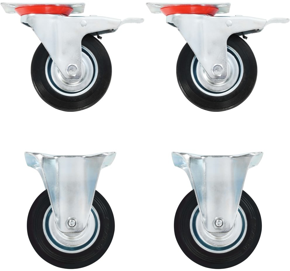 vidaXL vidaXL Kółka, 4 szt., 100 mm