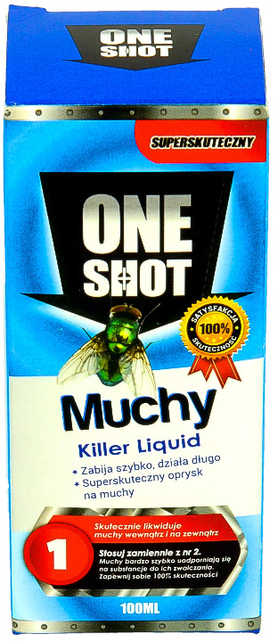 Monagro Preparat na muchy. Środek na muchy. ONE SHOT 1 koncentrat 100ml=16l.