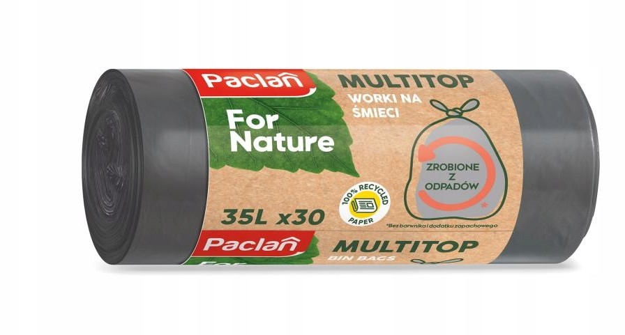 Paclan Multitop Worki na śmieci 35l 30szt Eko