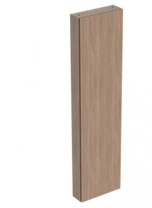 GEBERIT GEBERIT 502.317.JH.1 Wysoka szafka iCon z jednymi drzwiami i lustrem wewnętrznym krótka 45 cm x 180 cm x 15 cm Dąb Melamina struktura drewna