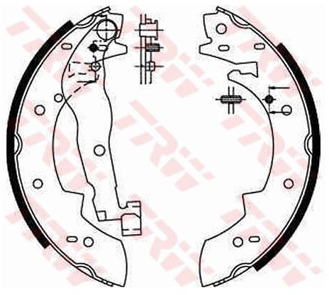 TRW Zestaw szczęk hamulcowych GS6190