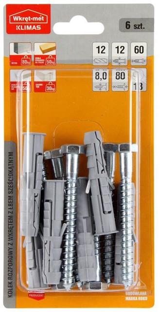 WKRĘT-MET Kołek 12X80MM