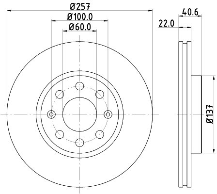 HELLA PAGID Tarcza hamulcowa PAGID 8DD355112-581