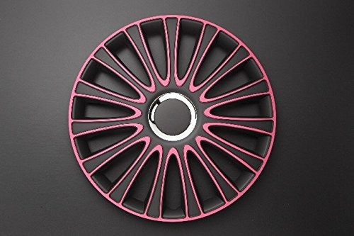 Autostyle Samochód Style PP 5137p zestaw ozdobne kołpaki na koła LEMANS 17 cali, czarny/różowy LEMANS 17'' PINK