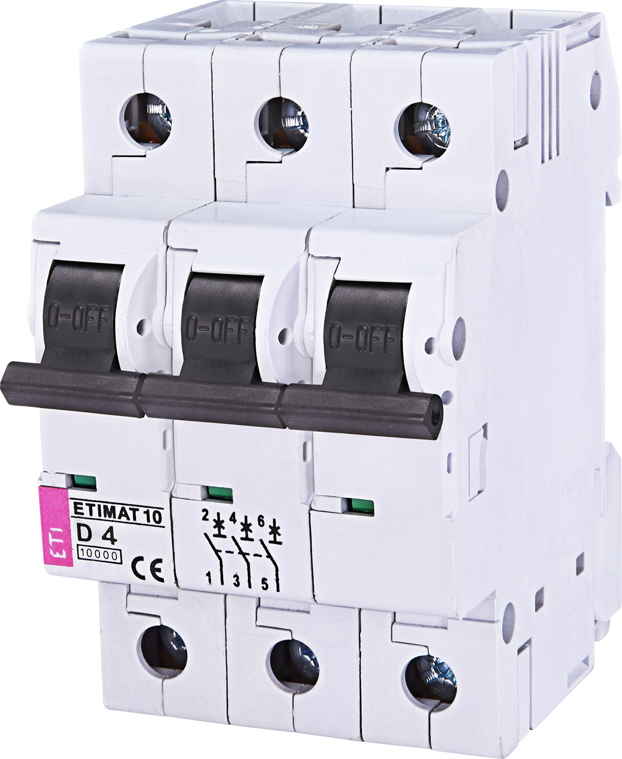 ETI Wyłącznik-nadprądowy-ETIMAT-10-3P-D-4A-10kA 2155710