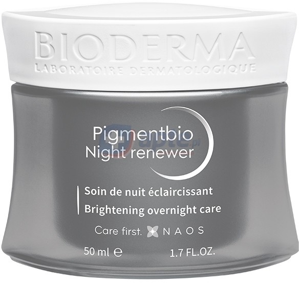 Bioderma Naos Poland Sp. z o.o. Pigmentbio Night Renewer rozjaśniający krem na noc redukujący przebarwienia 50ml