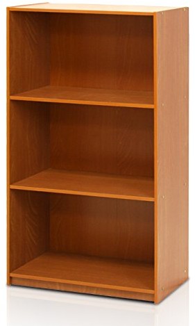 Furinno furinno podstawowego 3tier regał na książki-zdolność zamrażania, światła Czereśnia 99736LC