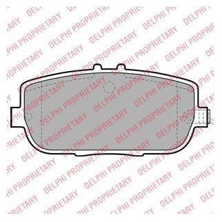 DELPHI Zestaw klocków hamulcowych, hamulce tarczowe LP2027