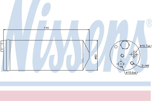 NISSENS Osuszacz, klimatyzacja NISSENS 95489