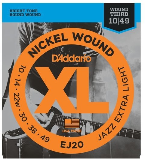 D'Addario XL Jazz Electric Guitar Strings EJ20