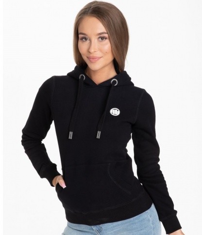Pit Bull sklep BLUZA DAMSKA Z KAPTUREM PIT BULL SMALL LOGO CZARNA