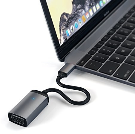 SATECHI Satechi typu C do kabla VGA 1080p/60Hz USB-C adapter do MacBook, Google Chromebook, pikseli i wiele innych