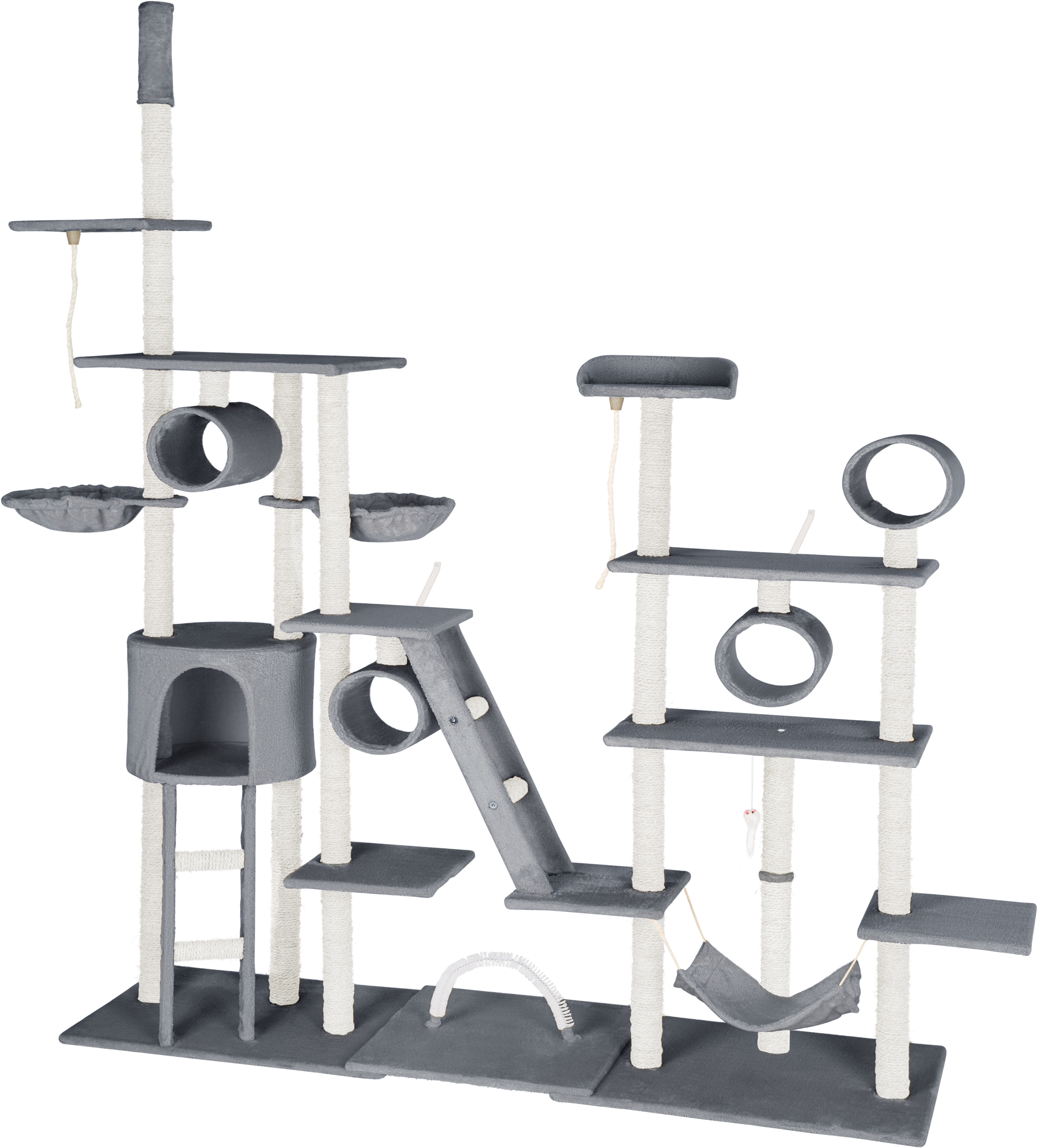tectake Drapak dla kota Snooky 261 cm - szary 403917