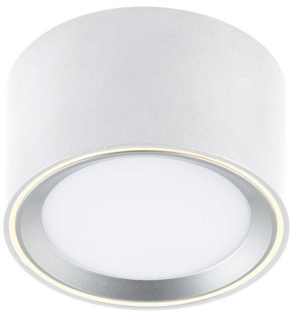 INSPIRE Oprawa natynkowa Oberon IP20 śr. 10 cm biała LED Inspire