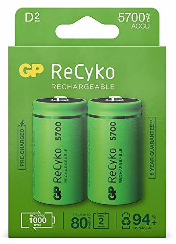GP ReCyko+ 2 akumulatory D Mono, 2900434340001 2900434340001
