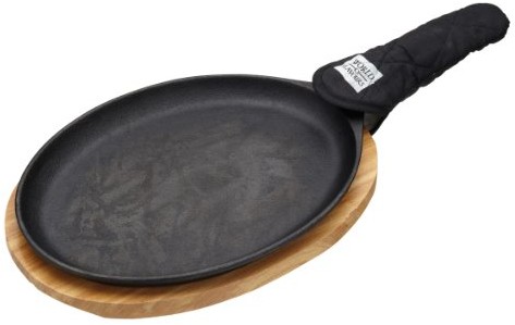 Kitchen Craft World of aromatów wfmx skrawkami meksykańskiemu Pan fajita, żeliwo, 37 cm WFMXSIZZLE