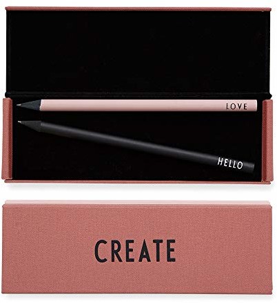 Design Letters Różowa twarda skorupa stwórz piórnik na długopisy, ołówek, gumkę, linijkę idealny prezent do przechowywania artykułów piśmienniczych do pracy i szkoły 70201900CREATE