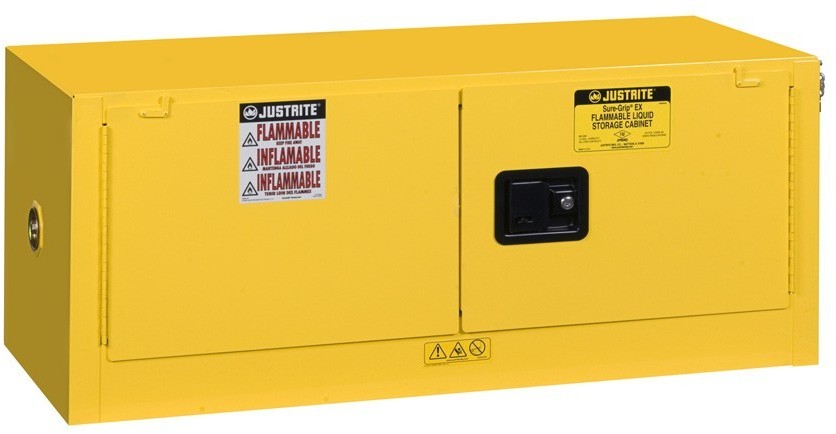 Justrite Safety Group Szafka Bezpieczeństwa Modułowa ( 45 L) - 2-Drzwiowa Żółty Do 100 L. Manualne 46Cm X 109Cm X 46Cm