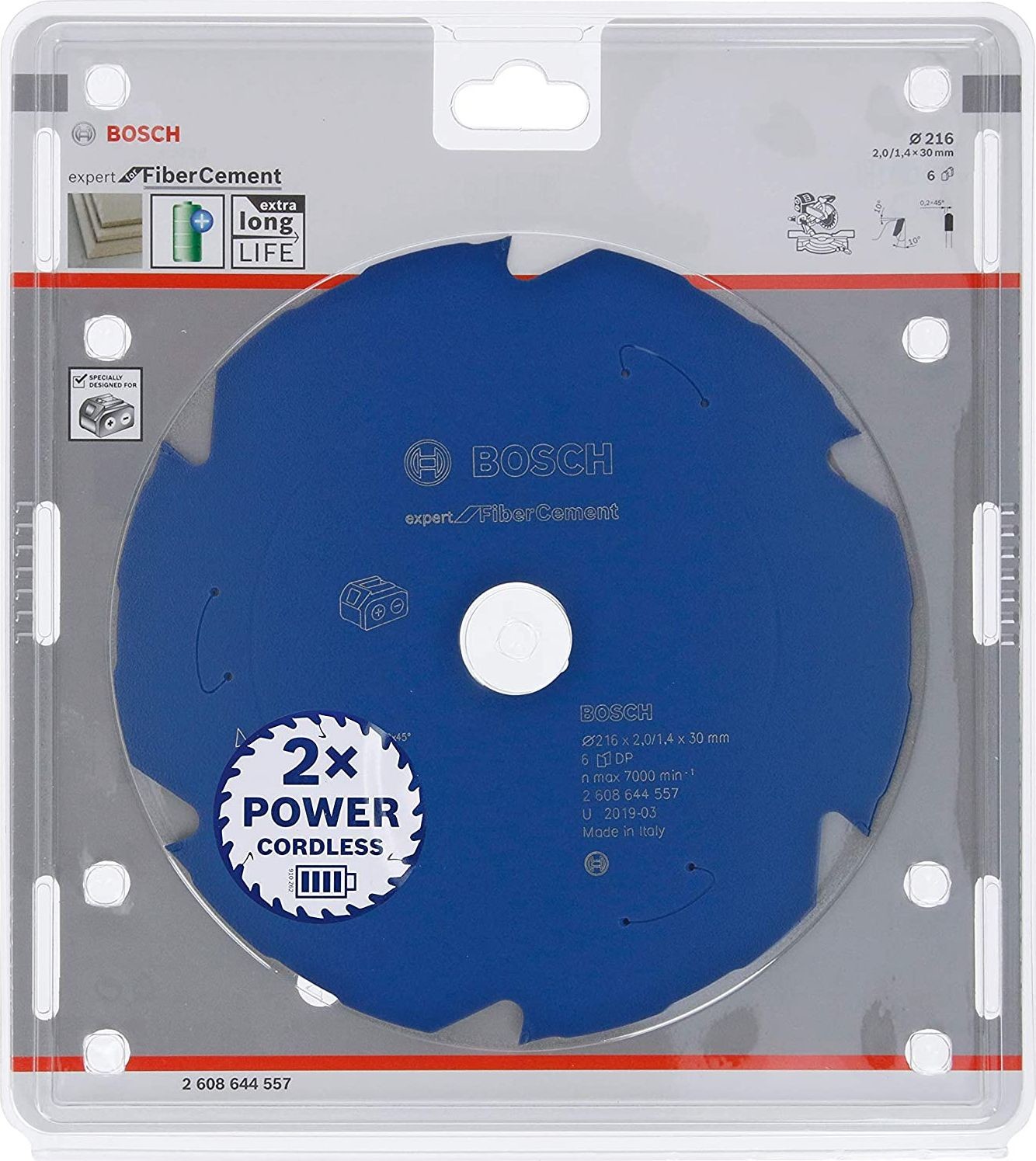 Bosch circular saw blade EfFC 216x30x2 1.4x6T 2608644557 2608644557