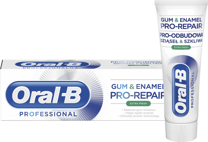 Oral-B pasta Pro-Repair Gum & Enamel Professional - Super Odświeżenie (Extra Fresh) 75ml
