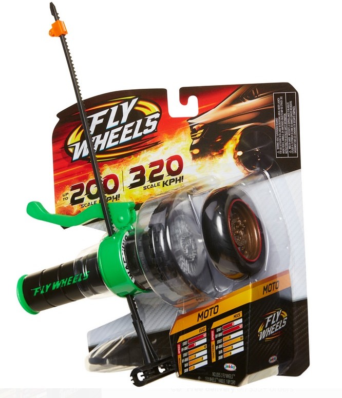 Jakks Pacific Fly Wheels. Wyrzutnia. 2 opony, zielone