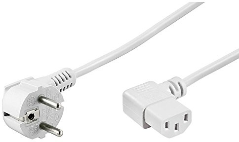Goobay Wintech narożników tabletu przy użyciu elastycznych pasków (na Schuko IEC 320 °C13) Biały, biały 1,5 m 96043