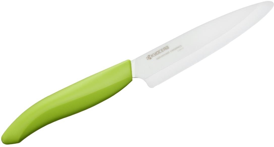Kyocera Kuchenny nóż ceramiczny uniwersalny, zielona rączka 11 cm