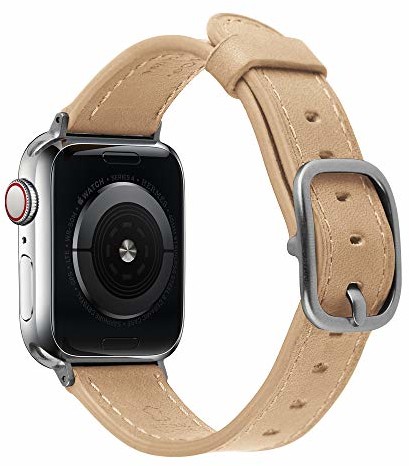 Apple Devia Bransoletka skórzana do zegarka Watch, 40 mm, różowa