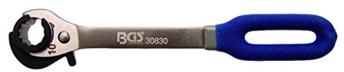 BGS klucz oczkowy z grzechotką, otwarta, 10 MM, 1 sztuki, 30830