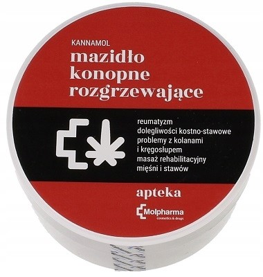 Konopne Mazidło Rozgrzewające 200ml Mięśnie Stawy