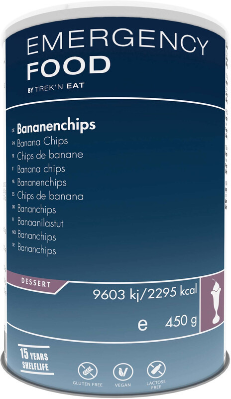 Trek'n Eat Trek'n Eat Emergency Food Can 450g, Banana Chips  2021 Suplementy fitness