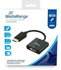 MediaRange Konwerter DVI-DisplayPort MediaRange MRCS174 czarny MRCS174