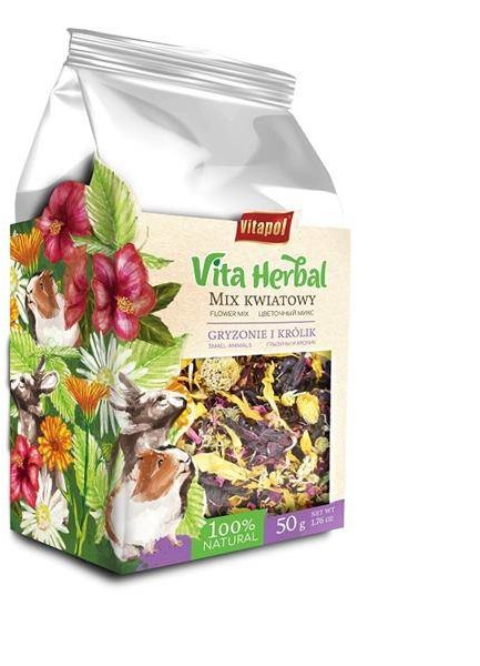 Vitapol Vita Herbal dla gryzoni i królika mix kwiatowy 50g