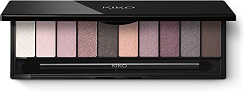 Kiko Milano KIKO Milano Soft Nude Eyeshadow Palette 01 | Paleta, Zawierająca 10 Cieni Do Powiek O Różnych Wykończeniach. Podwójny Aplikator W Zestawie