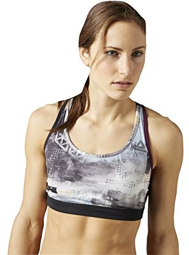 Reebok damski biust SRW BRA sportowa monitora, fioletowy, XXS MKD53