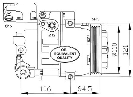 NRF Kompresor, klimatyzacja NRF 32175