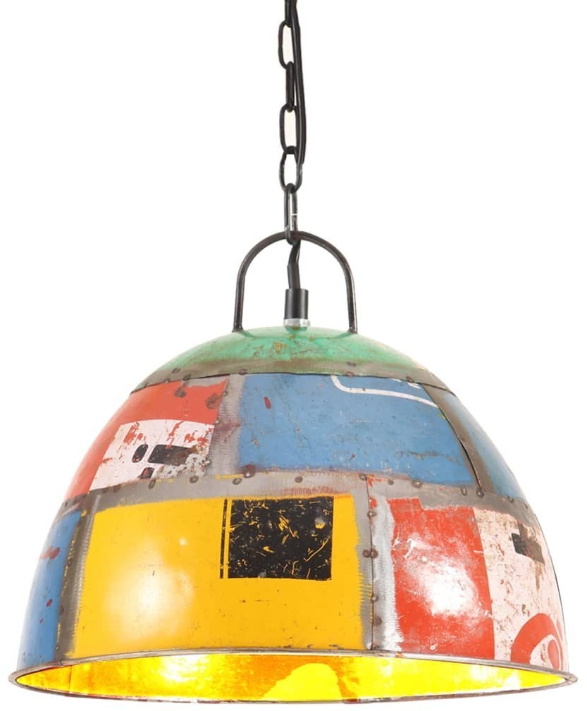 VidaXL Industrialna lampa wisząca, 25 W, kolorowa, okrągła, 31 cm, E27 320550  VidaXL