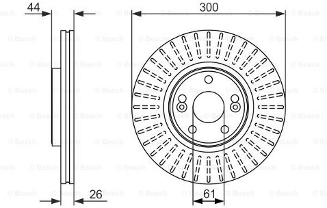 BOSCH Tarcze hamulcowe (komplet 2 sztuk) 0 986 479 668