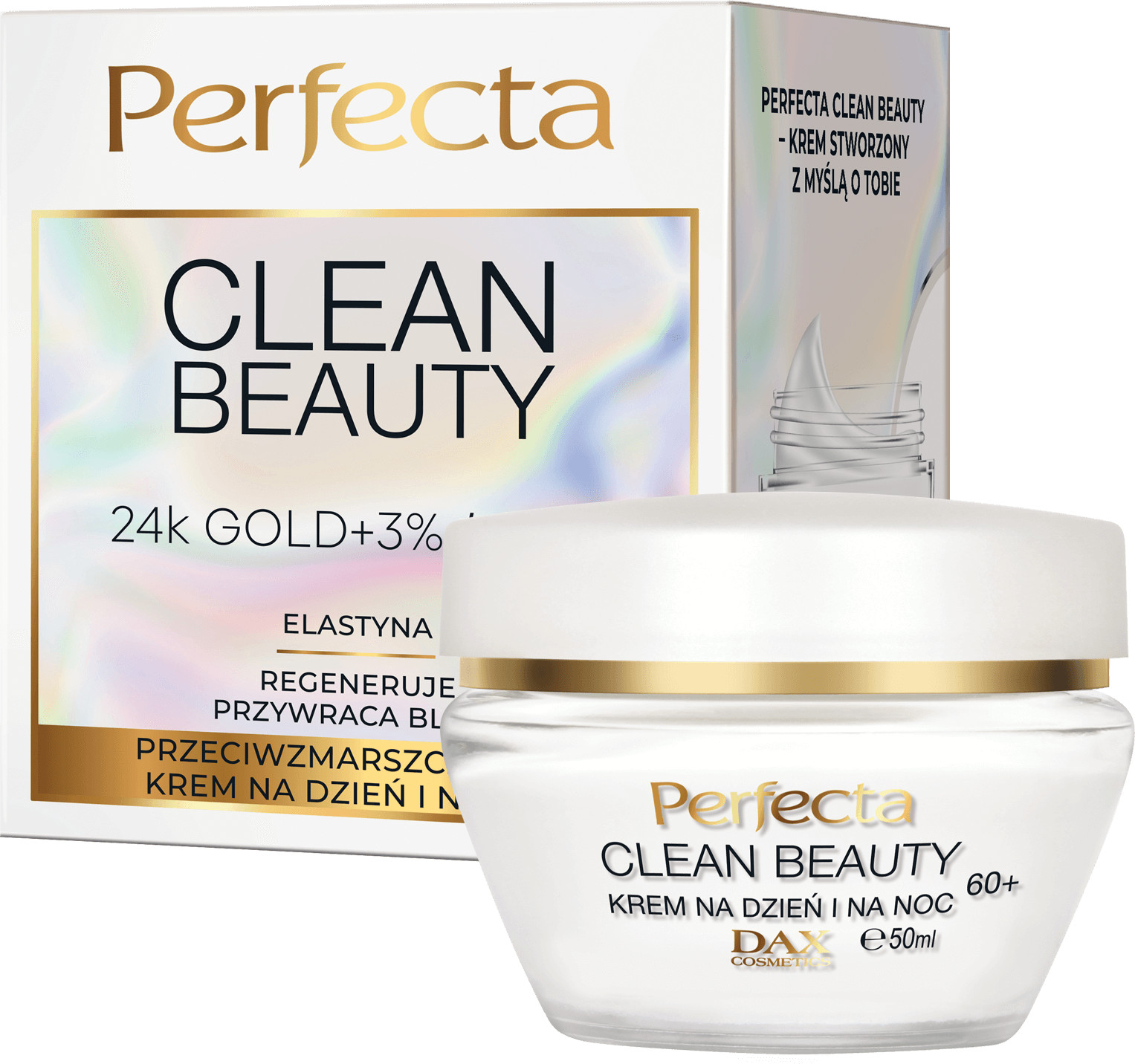 Perfecta Clean Beauty Przeciwzmarszczkowy krem na dzień i na noc 60+ 50 ml 010214916