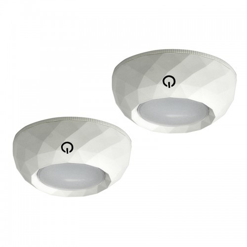 Polux Lampa podszafkowa okrągła LED 4000K 2x12lm on/off 6xAAA incl 311122 311122