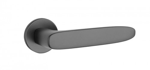 Aprile Klamka Aprile Rosa R slim 7mm czarna AS ROSA R 7S BK